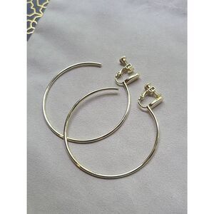 Kendra Scott VGUC Gold Clip-On Pepper Hoop Earrings